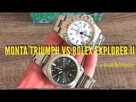 Monta Triump Vs Rolex Explorer II 16570 